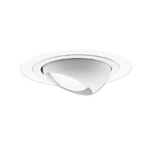 Cooper Lighting 4 in White Eyeball Recessed Light Trim