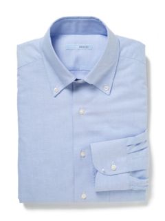 Oxford Button Collar Dress Shirt by Luciano Brandi