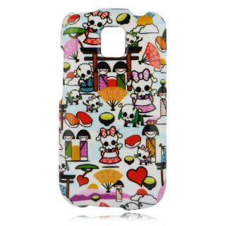 Talon Phone Case for LG P509 Optimus T   Kawaii Baby Skull   T Mobile   1 Pack   Case   Retail Packaging   White, Blue, and Pink Cell Phones & Accessories