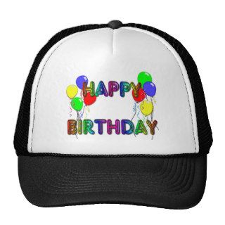 Happy Birthday Ballons D1 Birthday Hat