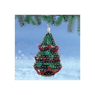 Craftways O Christmas Tree Ornament Sequin Art Kit   Decorative Hanging Ornaments
