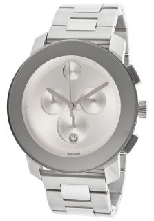 Movado 3600147  Watches,Mens Bold Chronograph Silver Dial Stainless Steel, Chronograph Movado Quartz Watches