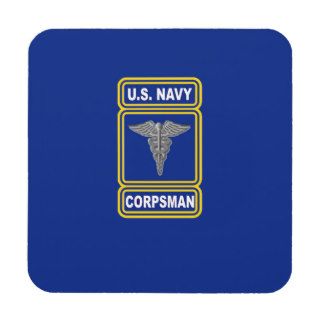 Navy Hospital Corpsman Drink Coaster