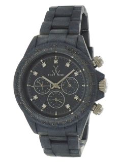 Unisex Pearlized Gunmetal & Crystal Watch by ToyWatch