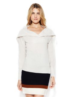 Cashmere Shawl Collar Sweater by Les Copains
