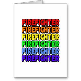 Rainbow Firefighter Cards