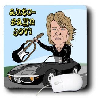 mp_4759_1 Rich Diesslins Funny Out to Lunch Cartoons   Jon Bon Jovi in Autobahn Jovi   Mouse Pads Computers & Accessories