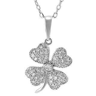 Tressa Collection Sterling Silver Cubic Zirconia Necklace Tressa Cubic Zirconia Necklaces