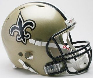 Riddell New Orleans Saints Revolution Authentic Pro Helmet Authentic  Sports Related Collectible Full Sized Helmets  Sports & Outdoors