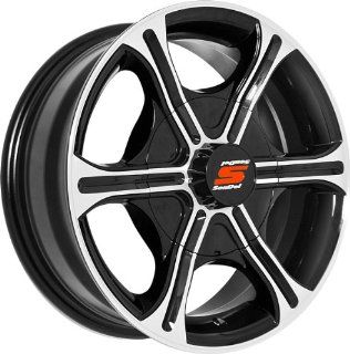 14x5.5 Sendel T05 Trailer Black & Machined Wheel Rim 5x114.3 5x4.5 0mm Offset 81.03mm Hub Bore Automotive