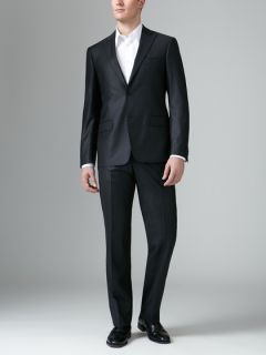 Solid Peak Lapel Suit by Versace