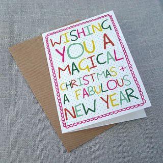 magical christmas card pack of eight by sarah catherine designs