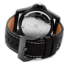 Swiss Legend 20188 BB 02  Watches,Mens Conqueror White Dial Black Leather, Casual Swiss Legend Quartz Watches
