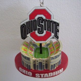 Ohio State Buckeyes Mini Stadium Christmas Ornament  Sports Fan Hanging Ornaments  Sports & Outdoors