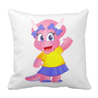 Cute Savannah Dino Cartoon Character Pillow