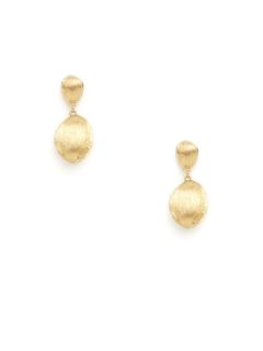 Confetti Gold Bead Double Drop Earrings by Marco Bicego