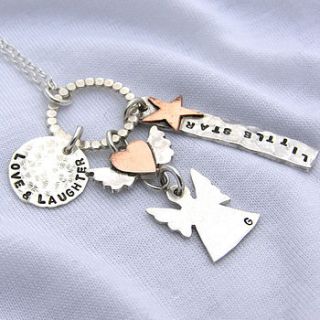 silver pick 'n' mix charm necklace by soremi