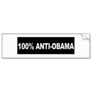 100% Anti Obama Bumper Stickers