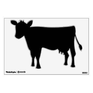 cow animal silhouette wall decal black GIANT