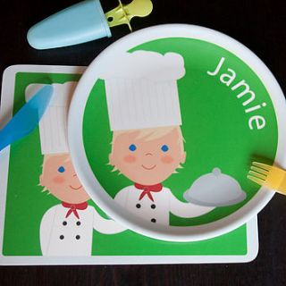 personalised chef plate by kisses and creations