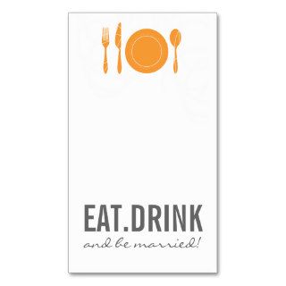 Eat Drink BeMarried Escort Card Business Cards