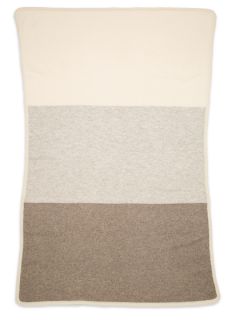 Colorblock Cashmere Blanket by Little