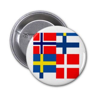 Scandinavian Flags Quartet Pins