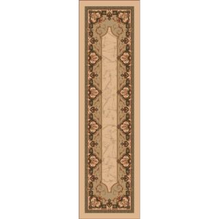 Milliken 2 ft 1 in x 7 ft 8 in Beige Montfleur Runner