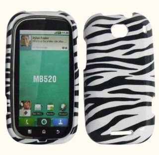 Zebra Hard Case Cover for Motorola Bravo MB520 Cell Phones & Accessories