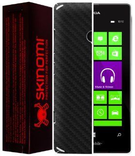 Skinomi� TechSkin   Nokia Lumia 521 Screen Protector + Carbon Fiber Black Full Body Skin Protector / Front & Back Premium HD Clear Film / Ultra High Definition Invisible and Anti Bubble Crystal Shield with Free Lifetime Replacement Warranty   Retail Pa