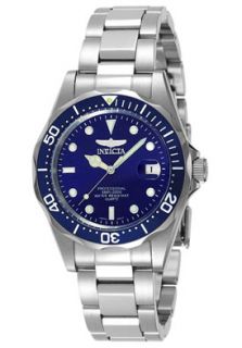 Invicta 9204  Watches,Mens Pro Diver Silver Tone Steel Blue Dial, Casual Invicta Quartz Watches