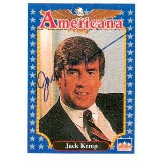 Jack Kemp autographed trading card Americana Entertainment Collectibles
