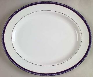 Royal Worcester Avalon/Firenze 15 Oval Serving Platter, Fine China Dinnerware  