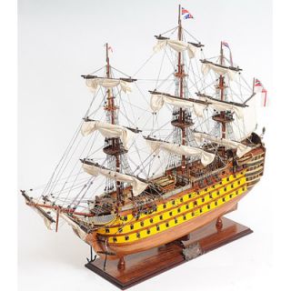 Old Modern Handicrafts HMS Victory Painted Model Ship