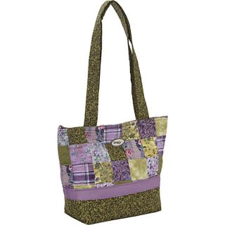 Donna Sharp Medium Patched Tote   Grape Patch
