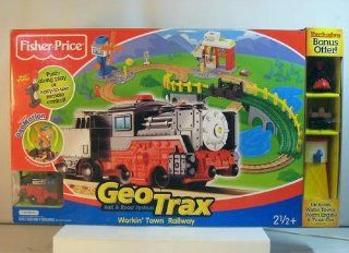 Fisher Price Geo Trax Workin Town Railway Train & Rail Road Playset Toys & Games