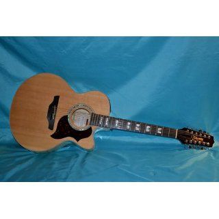 Takamine G Series EG523SC 12 Jumbo 12 String Acoustic Electric Guitar, Natural Musical Instruments