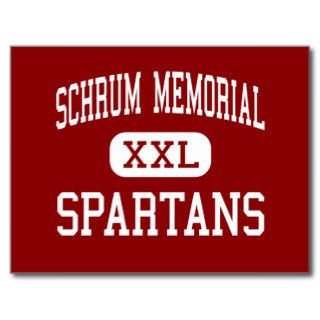 Schrum Memorial   Spartans   Middle   Calumet City Postcard