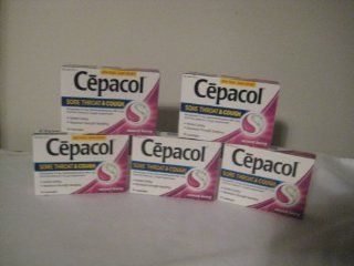 Cepacol Sore Throat & Cough, Maximum Strength Numbing, Instant Action, 16 Lozenges, (Pack of 5) Health & Personal Care