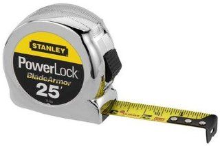 Stanley 33 525 25' x 1" PowerLock Tape Measure with Blade Armor Coating    