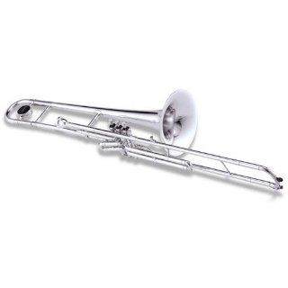 Jupiter 530S Deluxe Silver Plate Valve Trombone (Key of C) Musical Instruments