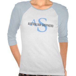 Australian Shepherd Monogram T shirts
