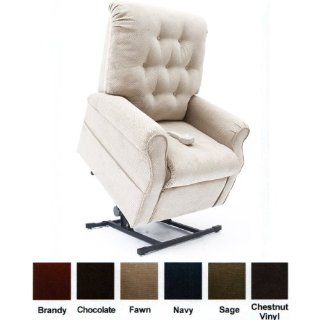 Mega Motion Lift Chair Easy Comfort Recliner LC 200 3 Position Rising Electric Power Chaise Lounger   Fawn Tan Color Fabric   Adjustable Home Desk Chairs