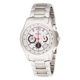 Festina Men's F16291/1 Travelers Chrono Stainless Steel Textured Dial Watch Watches