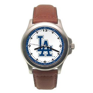 Los Angeles Dodgers Mens Rookie League Leather Strap Watch Watches