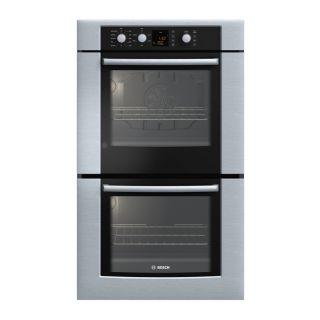 Bosch 300 Series 27 in Self Cleaning Convection Double Electric Wall Oven (Stainless)