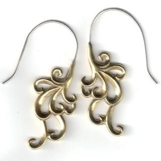 Swirl Cascade Tribal Fusion Earrings (Indonesia) Earrings