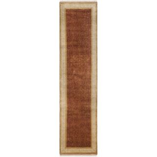 Safavieh Hand knotted Ganges River Rust/ Ivory Wool Rug (26 X 12)