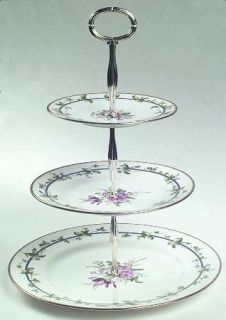 Royal Worcester Sheridan 3 Tiered Serving Tray (DP, SP, BB), Fine China Dinnerwa