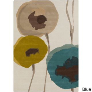 Sanderson Hand tufted Poppies Contemporary Floral Rug (2 X 3)
